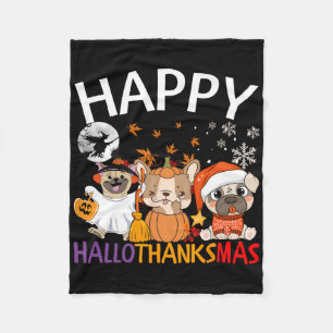Halloween Erntedankfest Weihnachten Frohes Hallowe Fleecedecke