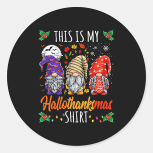 Halloween Erntedankfest Weihnachten Lustig Halloth Runder Aufkleber