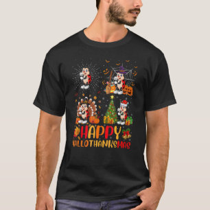 Halloween Erntedankfest Weihnachten Marienkäfer Ha T-Shirt