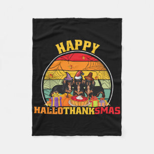 Halloween Erntedankfest Weihnachten Wiener Frohe H Fleecedecke