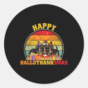 Halloween Erntedankfest Weihnachten Wiener Frohe H Runder Aufkleber