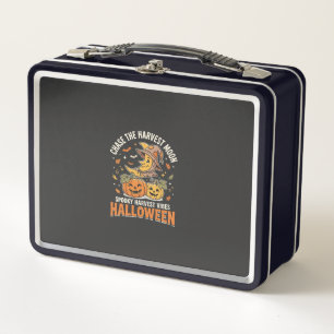 Halloween Erntemond Freude Metall Brotdose