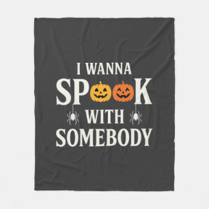 Halloween Erschrecke Jemanden Kürbis Spinne SVG Fleecedecke
