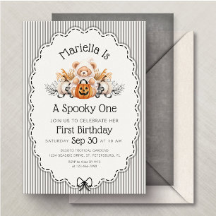 Halloween Erster 1. Geburtstag Einladung