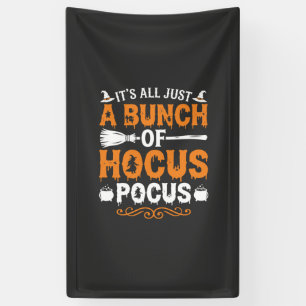 Halloween Es ist alles nur Hokuspokus Hexe Banner