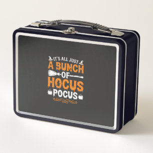 Halloween Es ist alles nur Hokuspokus Hexe Metall Brotdose