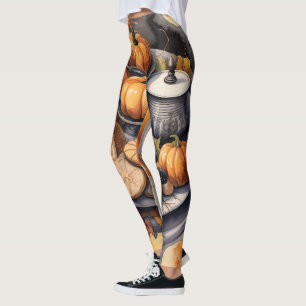 Halloween-Essen für Party-Themen Leggings