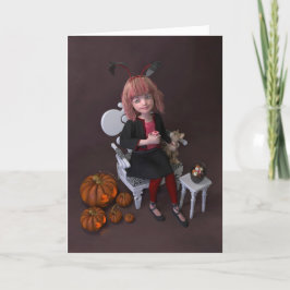 Halloween. Essen Süßigkeiten. Feiertagskarte