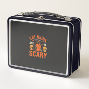 Halloween Essen Trinken Sei Gruseliger Sensenmann Metall Brotdose