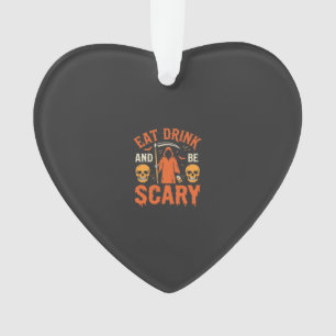 Halloween Essen Trinken Sei Gruseliger Sensenmann Ornament