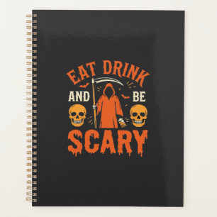 Halloween Essen Trinken Sei Gruseliger Sensenmann Planer