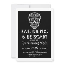 Halloween-Essen, Trinken und Beängstigend 3-D-Einl