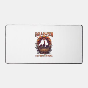 Halloween est meilleur Alpaca Crânes Orange Araign
