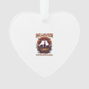 Halloween est meilleur Alpaca crânes orange araign