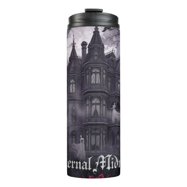 Halloween Eternal Midnight Haunted Mansion Thermal Thermosbecher (Vorderseite)