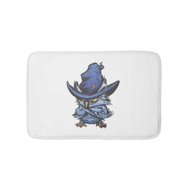 Halloween-Eule Badematte (Vorderseite)