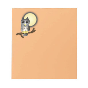 Halloween-Eule Notizblock