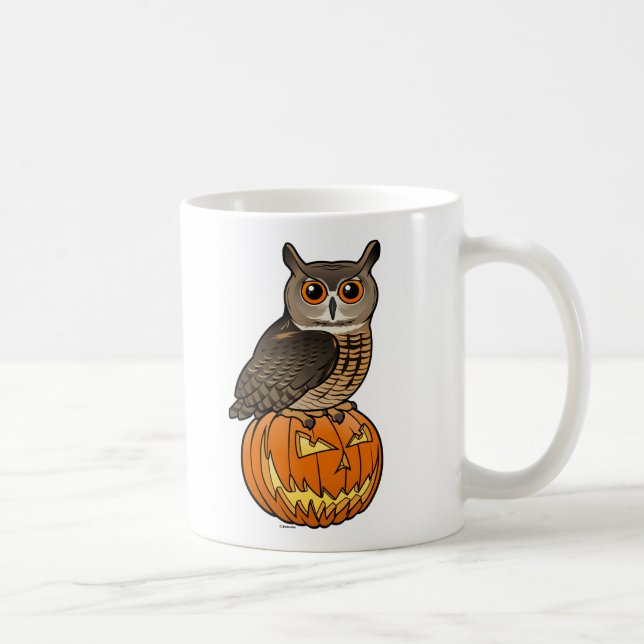 Halloween-Eurasier-Eagle-Eule Kaffeetasse (Rechts)