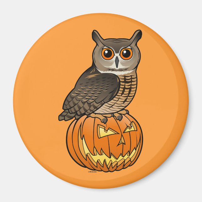 Halloween-Eurasier-Eagle-Eule Magnet (Vorne)