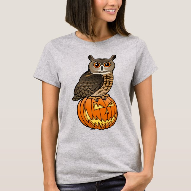 Halloween-Eurasier-Eagle-Eule T-Shirt (Vorderseite)