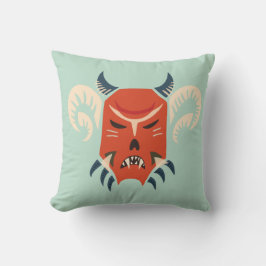 Halloween Evil Horned Demon Kissen