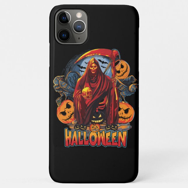 Halloween Evil Skelett, Pumpkin Case-Mate iPhone Hülle (Rückseite)