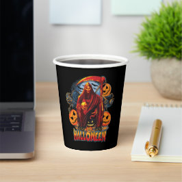 Halloween Evil Skelett, Pumpkin Pappbecher