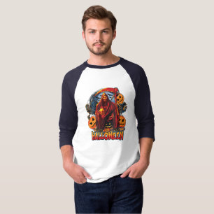 Halloween Evil Skelett, Pumpkin T-Shirt