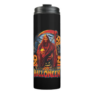 Halloween Evil Skelett, Pumpkin Thermosbecher