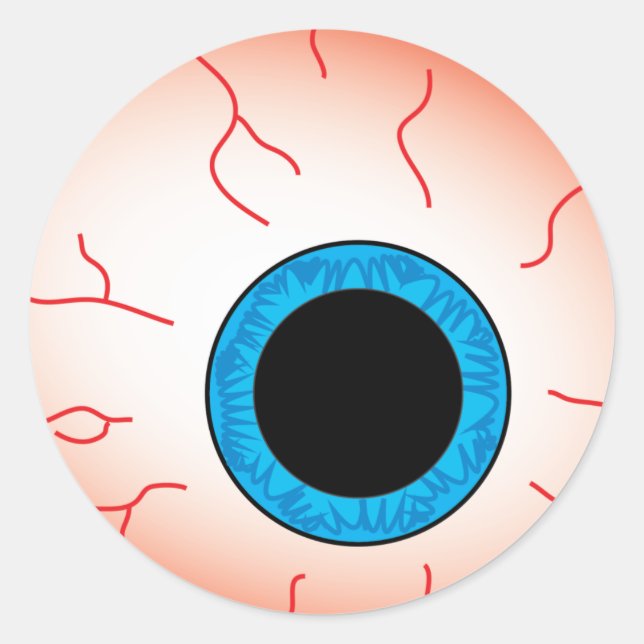 Halloween-Eyeball-Aufkleber Runder Aufkleber (Vorderseite)
