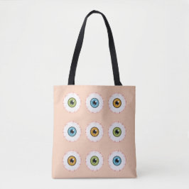 Halloween Eyeballs farbenfrohe Augen Bloodshot Eye Tasche