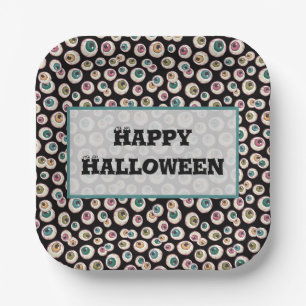 Halloween Eyeballs Pappteller