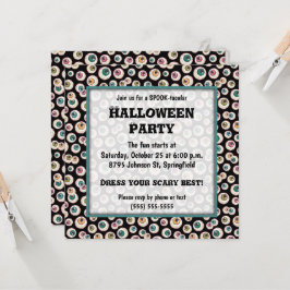 Halloween Eyeballs Party Einladung
