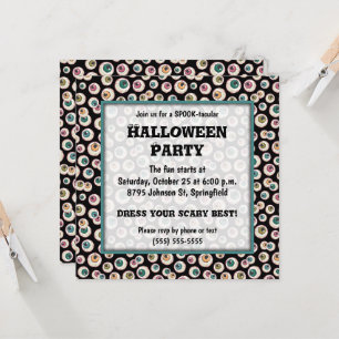 Halloween Eyeballs Party Einladung