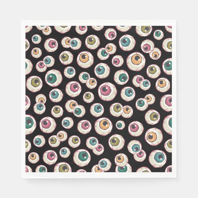 Halloween Eyeballs Serviette (Vorderseite)