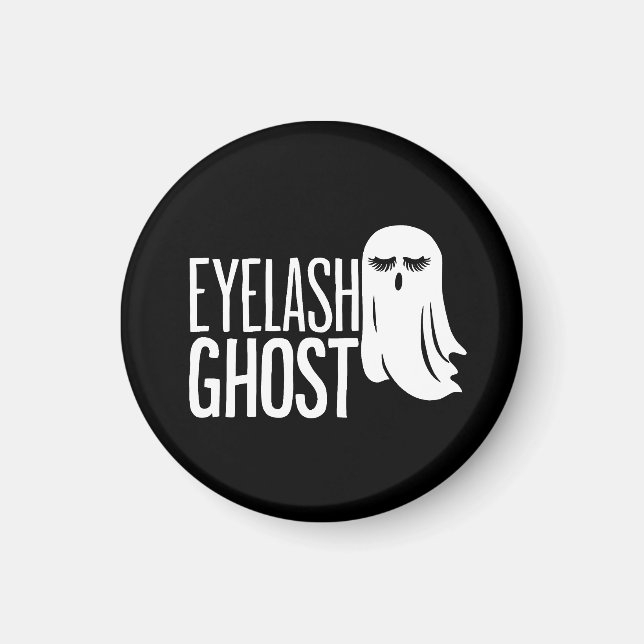 Halloween Eyelash Ghost Magnet (Vorne)