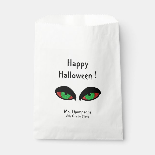 Halloween Eyes School Geschenktütchen (Vorderseite)