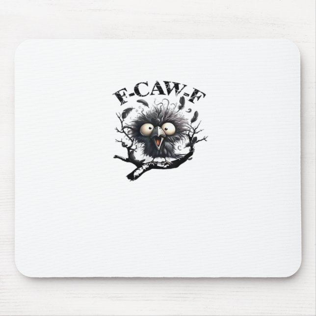 Halloween F-Caw-F Bird Cool Unique Mousepad (Vorne)