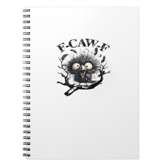 Halloween F-Caw-F Bird Cool Unique Notizblock (Vorderseite)