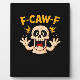 Halloween F-Caw-F Schädel Fotoplatte