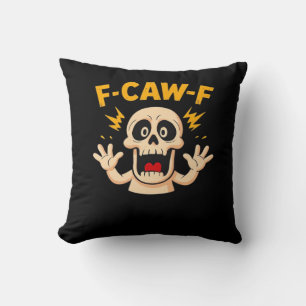 Halloween F-Caw-F Schädel Kissen