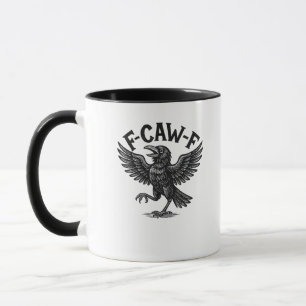 Halloween F-Caw-F Vogel Krähe Frauen Männer Minima Tasse