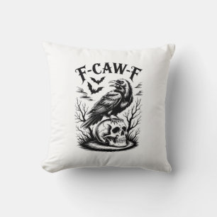 Halloween F-Caw-F Vogel Krähe Frauen Männer Trend Kissen