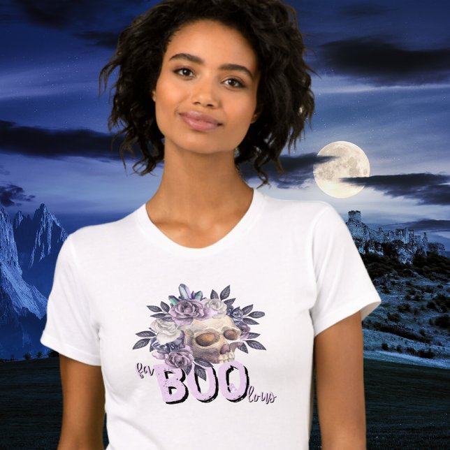 Halloween FaBOOlous Skull & Rose T-Shirt (Von Creator hochgeladen)