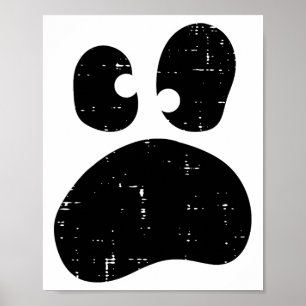 Halloween Face Ghost Funny Albern Ghoul Kostüm Kin Poster