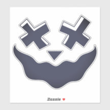 Halloween Face Stickers & Labels