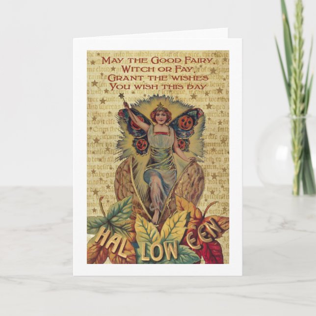 Halloween Fairy Karte (Vorderseite)