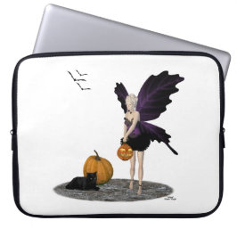 Halloween Fairy mit Pumpkin Laptop-Sieb Laptopschutzhülle
