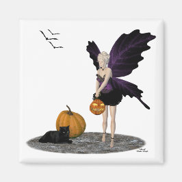 Halloween Fairy mit Pumpkin Magnet