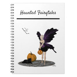 Halloween Fairy mit Pumpkin Spiral Notebook Notizblock